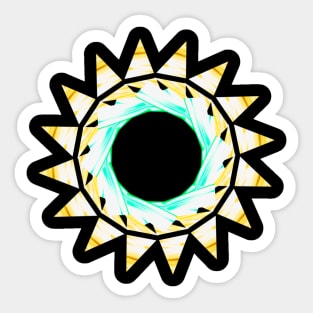 Yellow sun Sticker